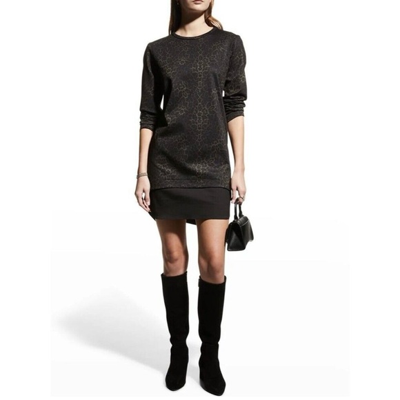 Finley Madison Animal-Print Ponte Dress in Brownblack - Picture 3 of 14